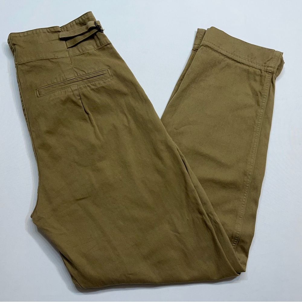 Jean Atelier Gemma Cargo Trousers Womens Size 30 Khaki Cotton Pants 30”Inseam